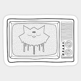 TV Cat Sticker